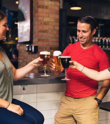 pouring beer